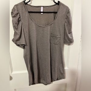 Xhilaration Stripe Top EUC size XXL